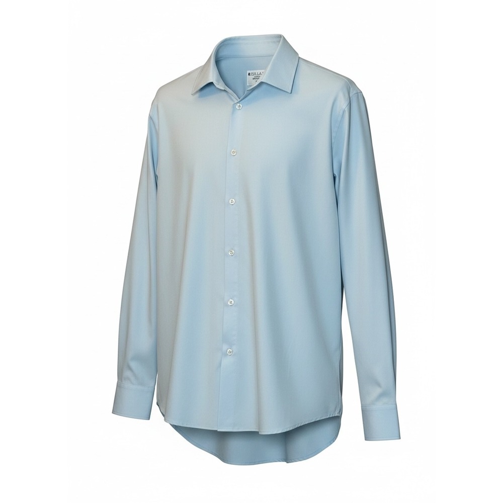 &Collar Athletic Fit Performance Dress Shirt Light Blue‎ XL Stretch Button Down